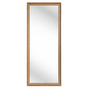 Carryhome Wandspiegel, Gold, Glas, Eukalyptusholz, massiv, rechteckig, 70x170x3 cm, Ganzkörperspiegel, Spiegel, Wandspiegel