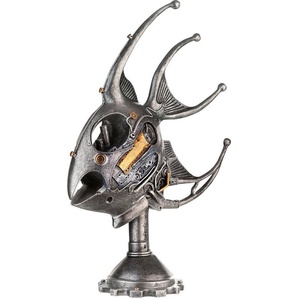 Casablanca by Gilde Dekofigur Skulptur Steampunk Fisch, silber (1 St), silberfarben