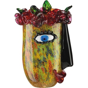 Casablanca by Gilde Tischvase Floro (1 St), dekorative Vase aus Glas, Blumenvase