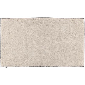 Cawoe Badteppich Frame, Beige, Textil, Uni, rechteckig, 60x100 cm, Textiles Vertrauen - Oeko-Tex®, Oeko-Tex® Standard 100, für Fußbodenheizung geeignet, Badtextilien, Badematten