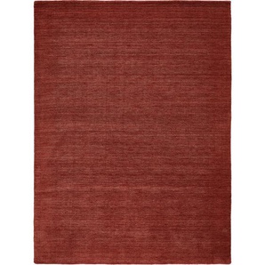 Cazaris Orientteppich Edition Alkatif Nomad, Rost, Textil, Uni, rechteckig, 160x230 cm, Care & Fair, AZO-frei, Handmade in India, leicht zusammenrollbar, Teppiche & Böden, Teppiche, Orientteppiche