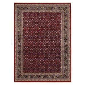 Cazaris Orientteppich Himla Herati, Blau, Rot, Textil, Bordüre, rechteckig, 40x60 cm, Care & Fair, für Fußbodenheizung geeignet, in verschiedenen Größen erhältlich, Teppiche & Böden, Teppiche, Orientteppiche