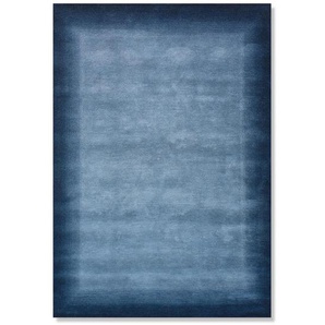 Cazaris Wollteppich Vinciano Tami, Blau, Textil, Bordüre, rechteckig, 200x300 cm, Care & Fair, für Fußbodenheizung geeignet, in verschiedenen Größen erhältlich, Teppiche & Böden, Teppiche, Orientteppiche