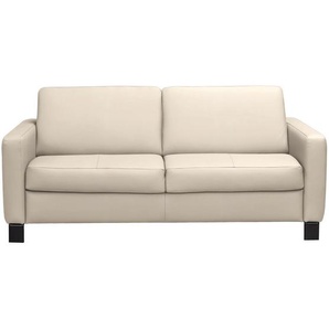 Celina Home Schlafsofa Aruba, Beige, Textil, Leder, Kombination Echtleder/Lederlook, Rindleder, 3-Sitzer, 190x87x100 cm, Made in EU, Fußauswahl, Lederauswahl, Stoffauswahl, Rücken echt, Kinder- & Jugendzimmer, Jugendmöbel, Jugendsofas