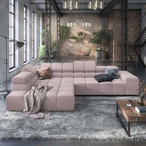 HOMELIV. Charlotta Ecksofa  319x215x82cm Matrix Rosa