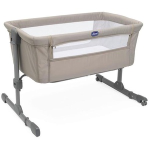 Chicco Beistellbett Next2Me Essential, Beige, Metall, Textil, 98x65x80 cm, Netzfenster, höhenverstellbar, Babymöbel, Babybetten, Beistellbetten