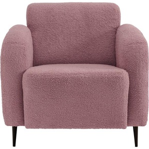 Cocktailsessel INOSIGN Marone Sessel Gr. Luxus-Microfaser weich, B/H/T: 85 cm x 76 cm x 90 cm, rosa auch als 2-Sitzer und 3-Sitzer erhältlich