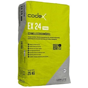 codex EX 24 Turbo Zement-Schnellestrichmörtel - 25 kg