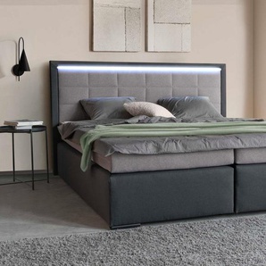 COLLECTION AB Boxspringbett 30 Jahre Jubiläums-Modell Athena, in H2,H3 & H4, inkl. LED-Leiste