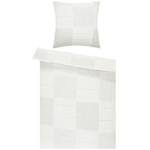 como Biber Bettwäsche Criss Cross | creme | 135 cm |