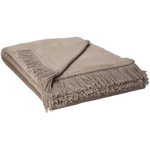 como Kuscheldecke mit Fransen Sophia | beige | 150 cm |