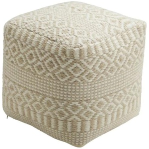 como Sitzpouf - beige - Materialmix - 40 cm - 40 cm | Möbel Kraft