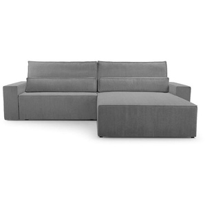 Cord Ecksofa Beige Denver - Poso 105