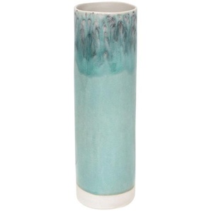 Costa Nova Vase Madeira, Blau, Keramik, zylindrisch, 30 cm, Handmade in Europe, handgemacht, Dekoration, Vasen, Keramikvasen