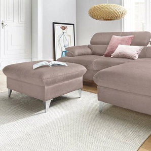 COTTA Polstergarnitur Caluso, (2-tlg), Set: bestehend aus Ecksofa, Hocker, Ecksofa inkl. Kopfteilverstellung