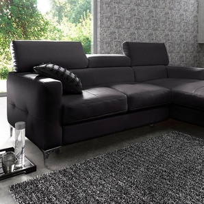 COTTA Polstergarnitur Sammy, (Set), Set: bestehend aus Ecksofa und Hocker, Ecksofa wahlweise Bettfunktion