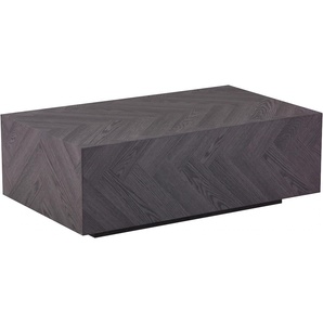 Couchtisch HELA Cube Tische Gr. B/H/T: 100 cm x 35 cm x 60 cm, grau (fischgrätoptik, grau, fischgrätoptik, grau) Couchtische eckig in modernem Fischgrät Muster