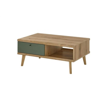 Couchtisch - holzfarben - Materialmix - 107 cm - 46 cm | Möbel Kraft