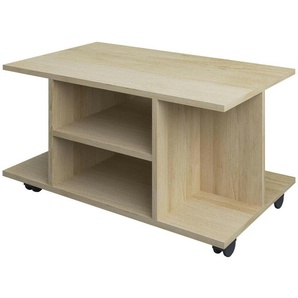 Couchtisch - holzfarben - Materialmix - 80 cm - 40 cm | Möbel Kraft