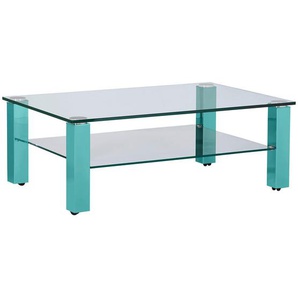 Xxxl Couchtisch, Türkis, Metall, Glas, rechteckig, eckig, 70x42.5x110 cm, Wohnzimmer, Wohnzimmertische, Couchtische, Glas-Couchtische