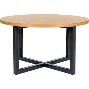 Couchtisch WOODMAN Camden Tische Gr. B/H/T: 80 cm x 45 cm x 80 cm, schwarz (schwarz, eiche) aus teilmassiver Birke, Breite 80 cm