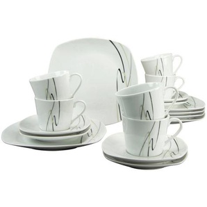 Creatable Kaffeeservice, Keramik, 18-teilig, 250 ml,250 ml, 26x27x29 cm, Essen & Trinken, Geschirr, Geschirr-Sets, Kaffeeservice