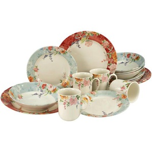 Creatable Kombiservice, Mehrfarbig, Keramik, 16-teilig, 300 ml, 27x40x44 cm, Essen & Trinken, Geschirr, Geschirr-Sets, Kombiservice