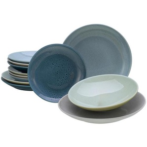 Creatable Tafelservice, Mehrfarbig, Keramik, 12-teilig, 31.5x38x31.5 cm, Essen & Trinken, Geschirr, Geschirr-Sets, Tafelservice