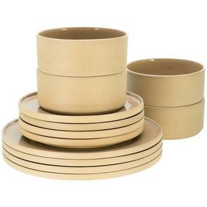 Creatable Tafelservice, Sand, Keramik, 12-teilig, 34x34x39 cm, Essen & Trinken, Geschirr, Geschirr-Sets, Tafelservice