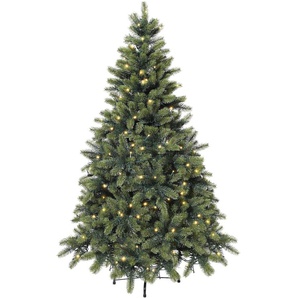 Künstlicher Weihnachtsbaum CREATIV GREEN Weihnachtsdeko, künstlicher Christbaum, Tannenbaum Weihnachtsbäume Gr. H: 240cm bis, grün Kunstweihnachtsbäume incl. integrierter Lichterkette, 150 LEDs