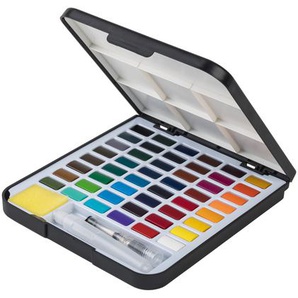 crelando® Aquarell-Farbkasten, 51-teilig