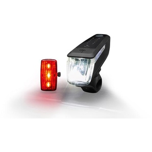 CRIVIT LED-Fahrradleuchten-Set mit Notbremsfunktion