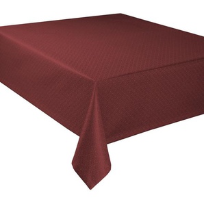 Curt Bauer Tischdecke Riga, Rot, Textil, Graphik, rechteckig, 160x250 cm, Oeko-Tex® Made IN Green, bügelleicht, fleckschutzversiegelt, Wohntextilien, Tischwäsche, Tischdecken