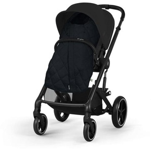 cybex Gold Kinderwagen Balios S Lux, Schwarz, Textil, 60x110x91 cm, UV 50+, Feststellbremse, 5-Punkte-Gurt, für Babyschale geeignet, Griff in Lederoptik, Sitz umsetzbar, Einhand-Faltmechanismus, Baby on Tour, Kinderwagen, Kombikinderwagen