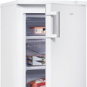 EXQUISIT Gefrierschrank GS81-H-010D weiss, D (A-G), weiß, B:56cm H:85cm T:57,5cm, Gefrierschränke, 85 Liter Nutzinhalt, Flexibler Türanschlag, 4 Sterne Gefrieren