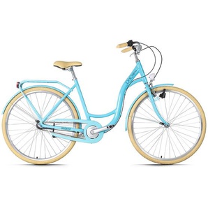 Da Capo Citybike Milano 156C, Blau, Metall, 180x100x70 cm, female, Freizeit, Sport & Fitness, Fahrräder