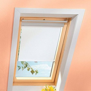 Dachfensterrollo mit Haltekrallen RHL 100/SK00/CK00/MK00/FK00 1086, VELUX, Lichtschutz, ohne Bohren, freihängend, VELUX »Pick & Click!«, Lichtregulierung und Privatsphäre