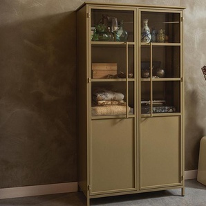 BePureHome Vitrine »Exhibit« aus Metall - Khaki -