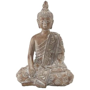 Deko Buddha - braun - Polyresin (Kunstharz) - 10,3 cm - 14,7 cm - 6,5 cm | Möbel Kraft