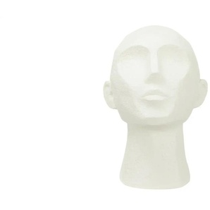 Deko Figur Kopf - weiß - Steinzeug - 22,8 cm - [18.5] | Möbel Kraft