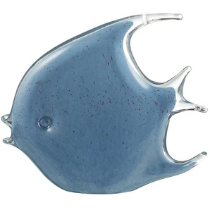 Deko Fisch - blau - Glas - 18 cm - 15 cm - 4,5 cm | Möbel Kraft