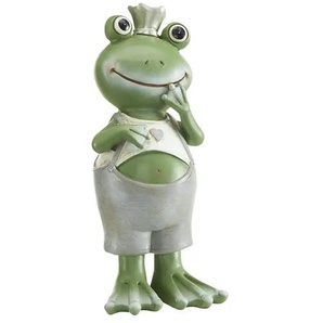 Deko Frosch | grün | Polyresin (Kunstharz) | 6,8 cm | 15,5 cm | 5 cm |