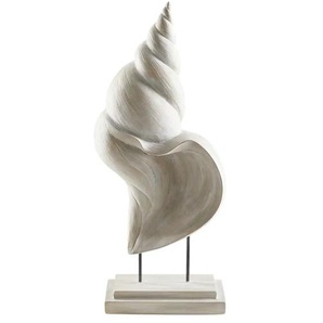 Deko Muschel - creme - Polyresin (Kunstharz), Metall - 16,5 cm - 38 cm - 10 cm | Möbel Kraft