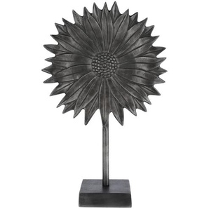 Deko Objekt Blume - schwarz - Materialmix - 29 cm - 47,5 cm - 12,5 cm | Möbel Kraft