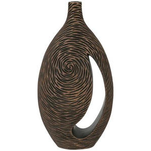 Deko Vase | braun | Polyresin (Kunstharz) | 25,5 cm | 49 cm | 12,5 cm |