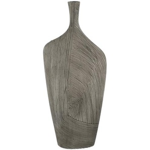 Deko Vase - grau - Polyresin (Kunstharz) - 28 cm - 66,5 cm - 13 cm | Möbel Kraft