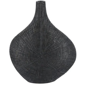 Deko Vase - schwarz - Polyresin (Kunstharz) - 25,5 cm - 32 cm - 10,5 cm | Möbel Kraft