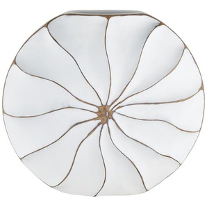Deko-Vase | weiß | Polyresin (Kunstharz) | 42 cm | 38,5 cm | 11,5 cm |