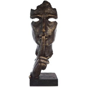 Dekofigur CASABLANCA BY GILDE Skulptur XL Silence Dekofiguren Gr. B/H/T: 39 cm x 100 cm x 35 cm, braun (bronzefarben) Deko-Objekte