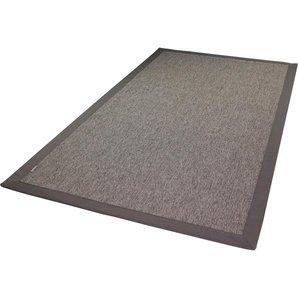 DEKOWE Teppichboden Naturino RipsS2 Spezial Teppiche Flachgewebe, meliert, Sisal-Optik, In- und Outdoor geeignet Gr. B: 150cm, 8mm, L: 180cm, grau (platin)